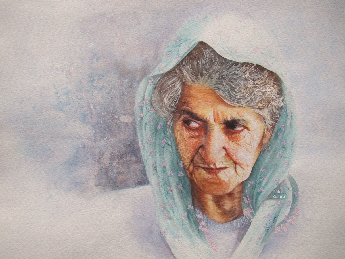 Portrait de vieille femme