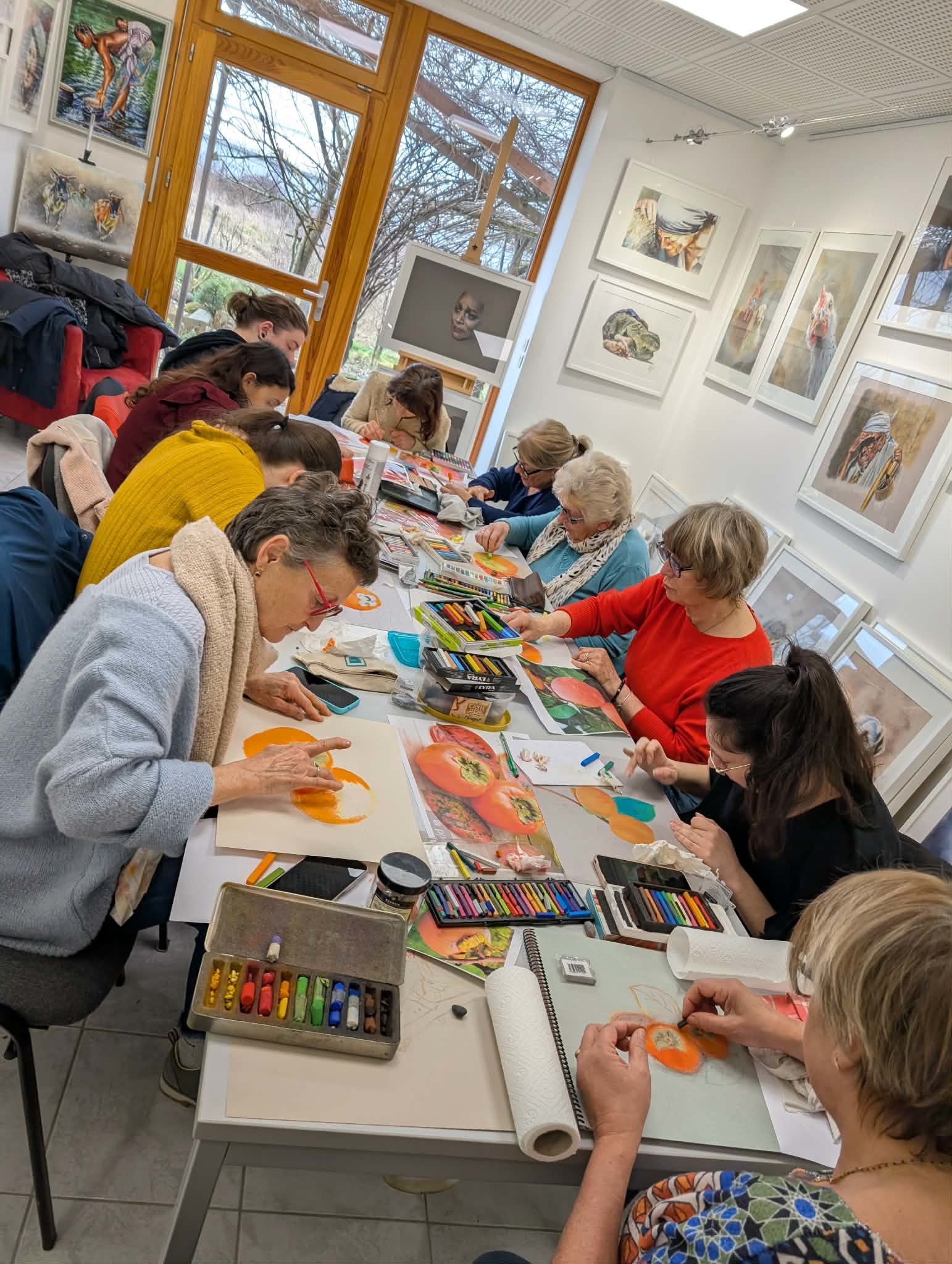 atelier du pastel à Cran Gebrier
